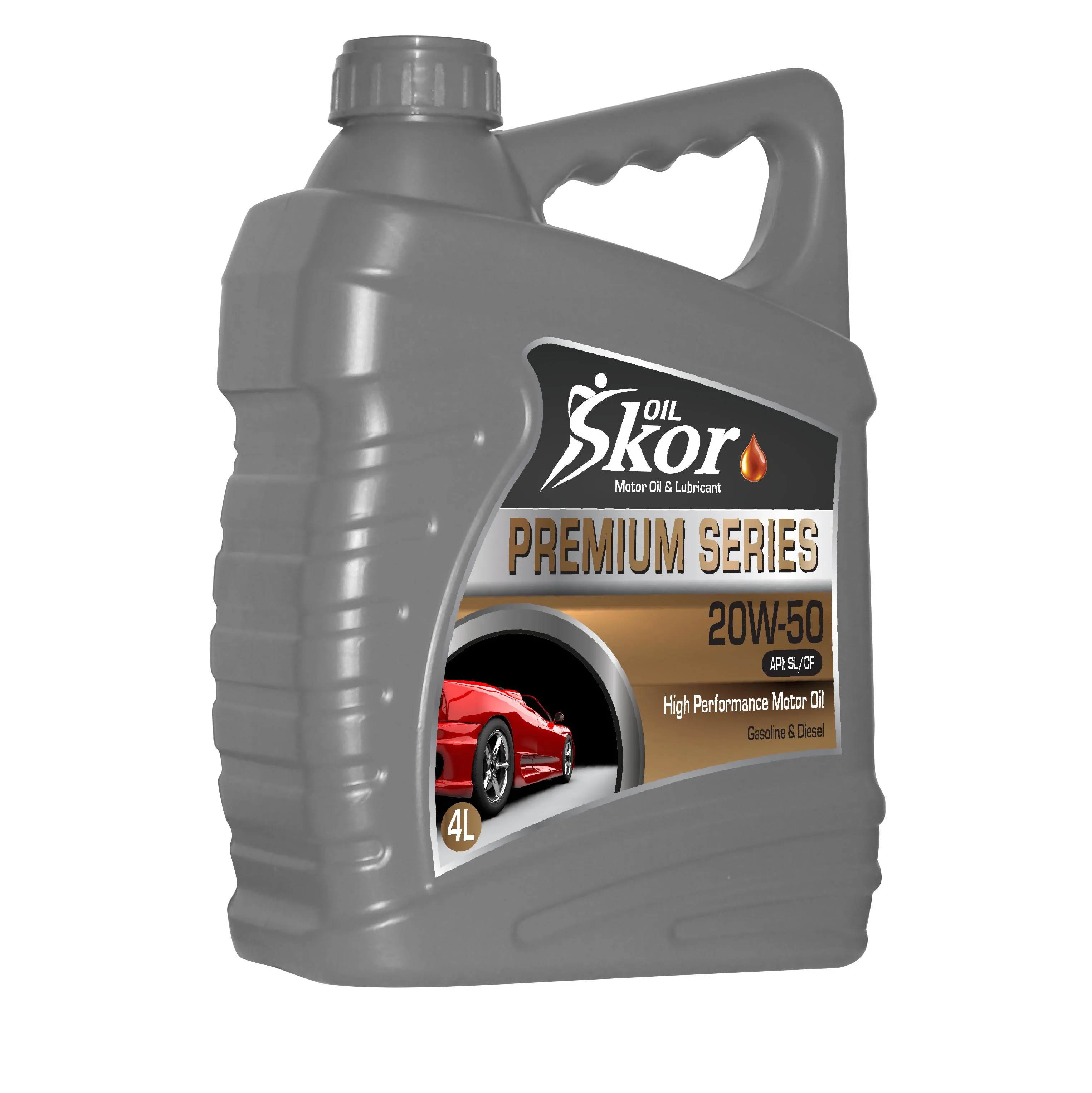 SkorOil 20w50 SL/CF 4L High Performance Motor Oil Alpha Series Engine Oil Lubricants Engine Oil