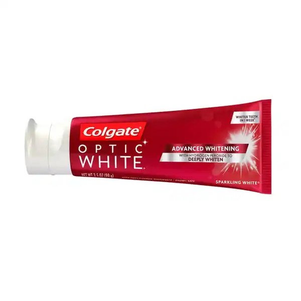 Colgate Optic White Advanced Teeth Whitening Toothpaste, Sparkling White