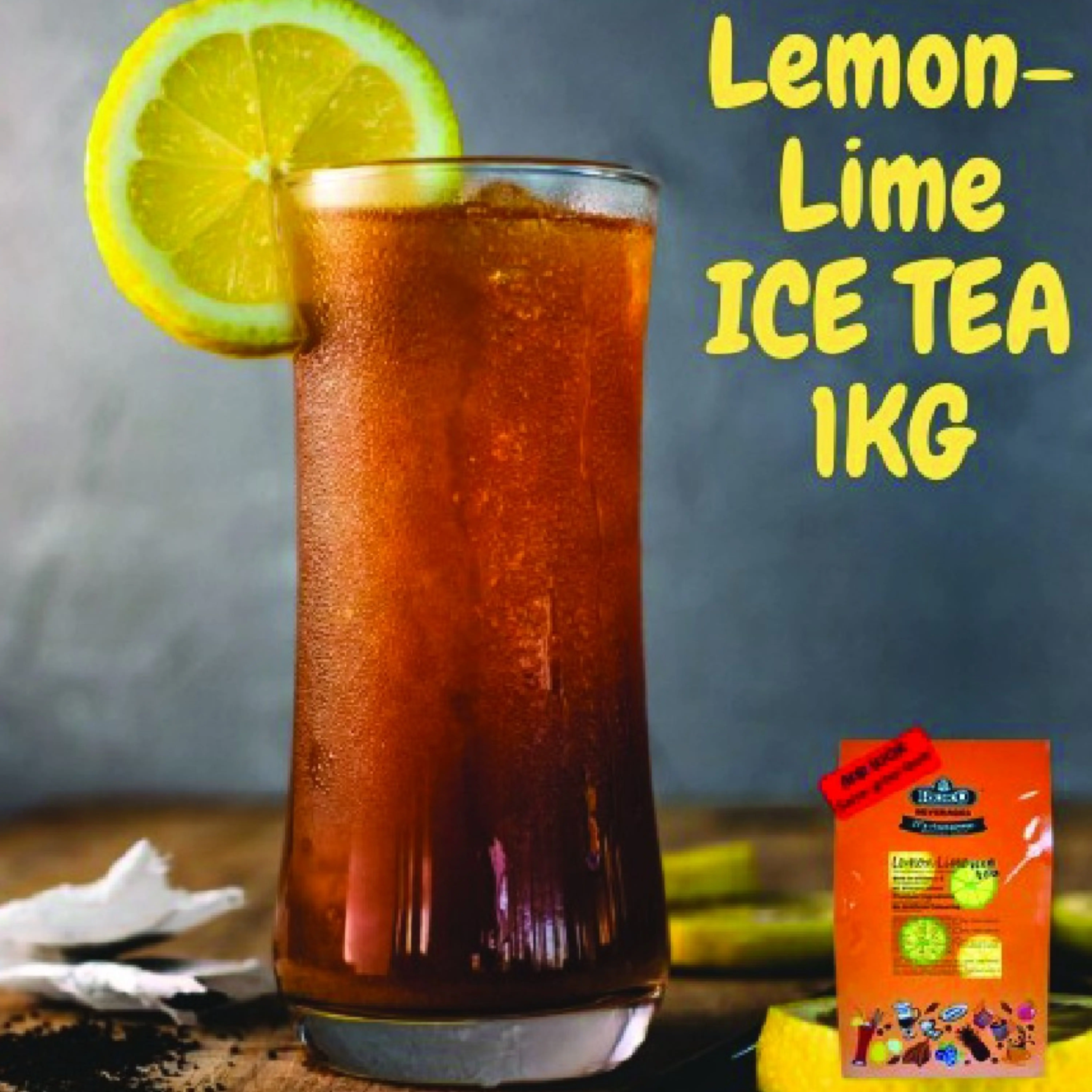  Мгновенный лимонный лаймовый чай в порошке освежающие натуральные ингредиенты фруктовый с мгновенным вкусом полезный