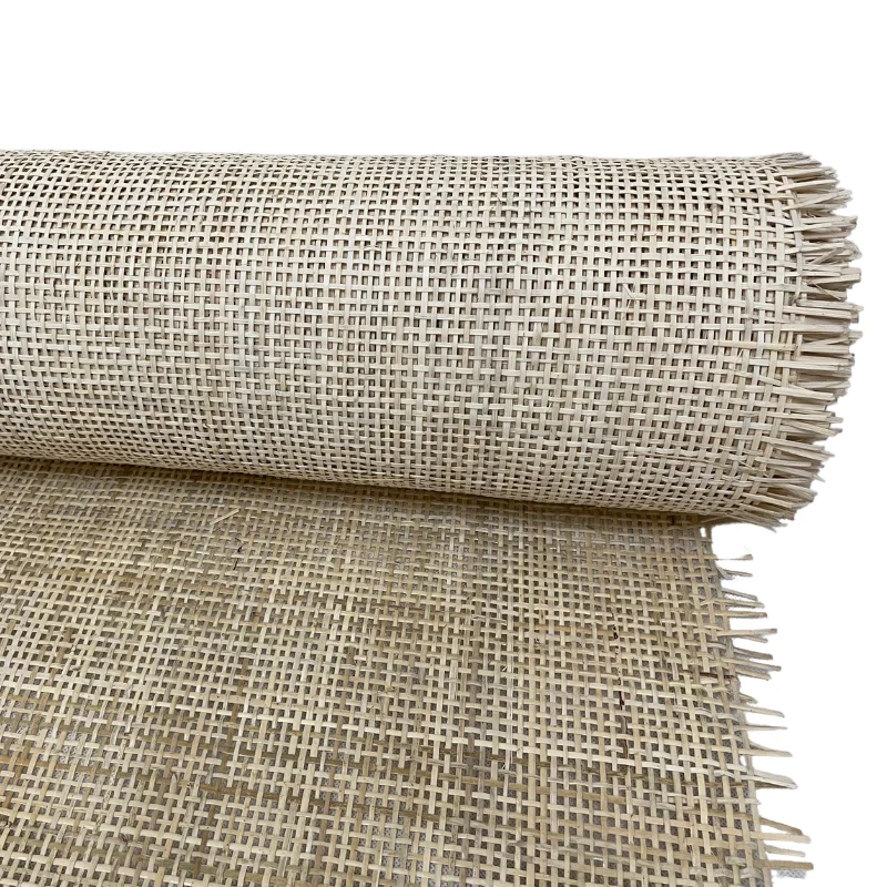 Cheap Price Strong Rattan Fiber Natural Caro Rattan Cane Webbing Roll White Color From Vietnam