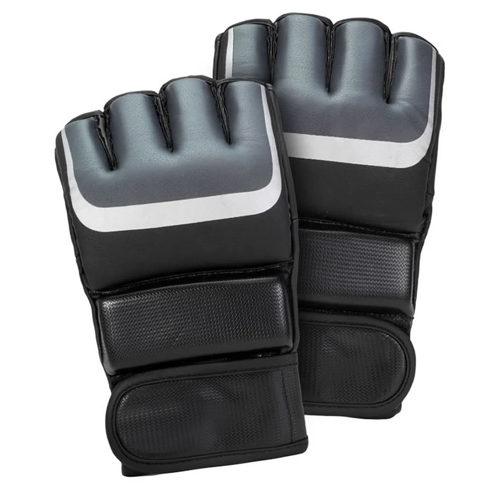 Custom Fight Punch Leather Half Finger Mma Gloves