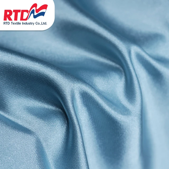 RTD Satin Crepe 100% Polyester Fabric - Light Blue WD1152