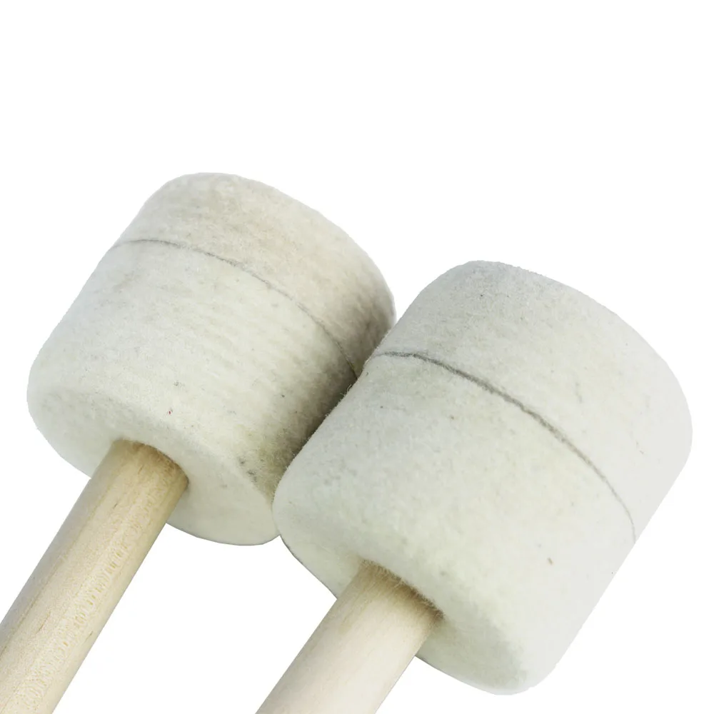 A-Star Mallet Pair for Hard Bass Drum or Gong Solid Wood Handles