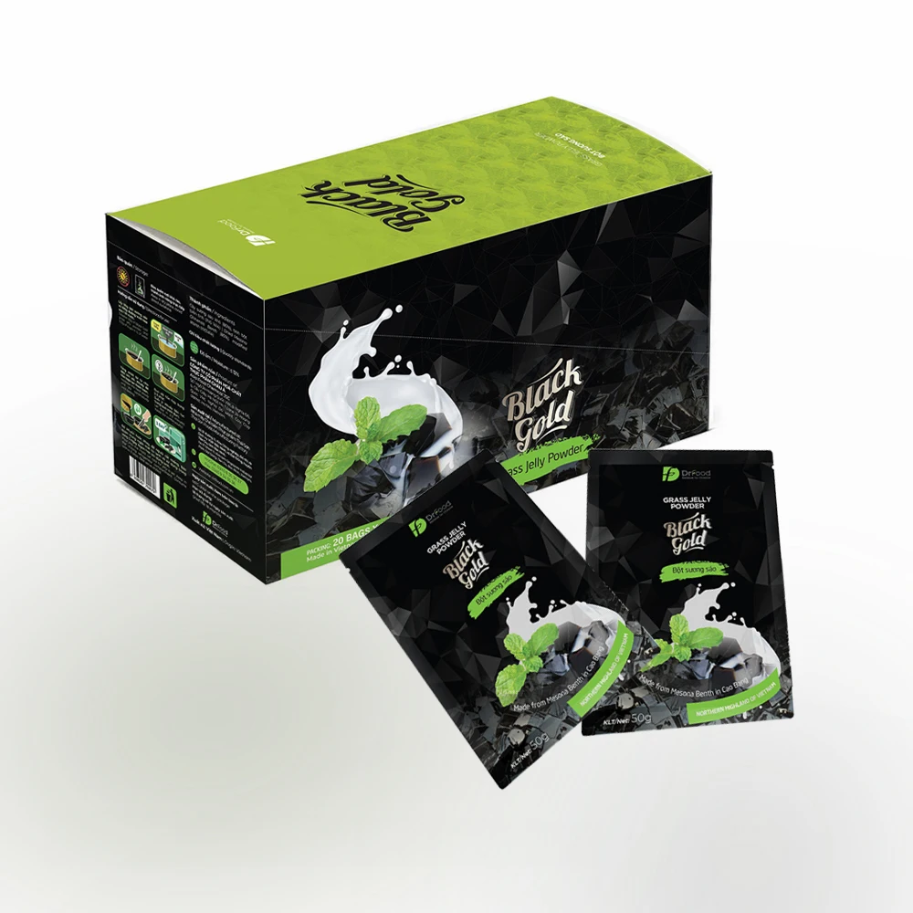 Grass Jelly Powder Ingredients black grass jelly Manufacture product for cooking 25kg packing Ready to ship