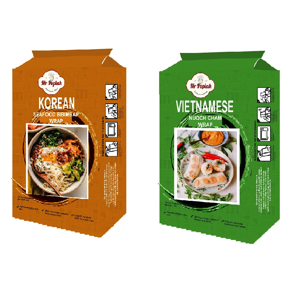 Tasty Spicy Sweet Microwavable Wraps Frozen Customized Food Eat Flavors With 18 months Shelf Life made in Singapore