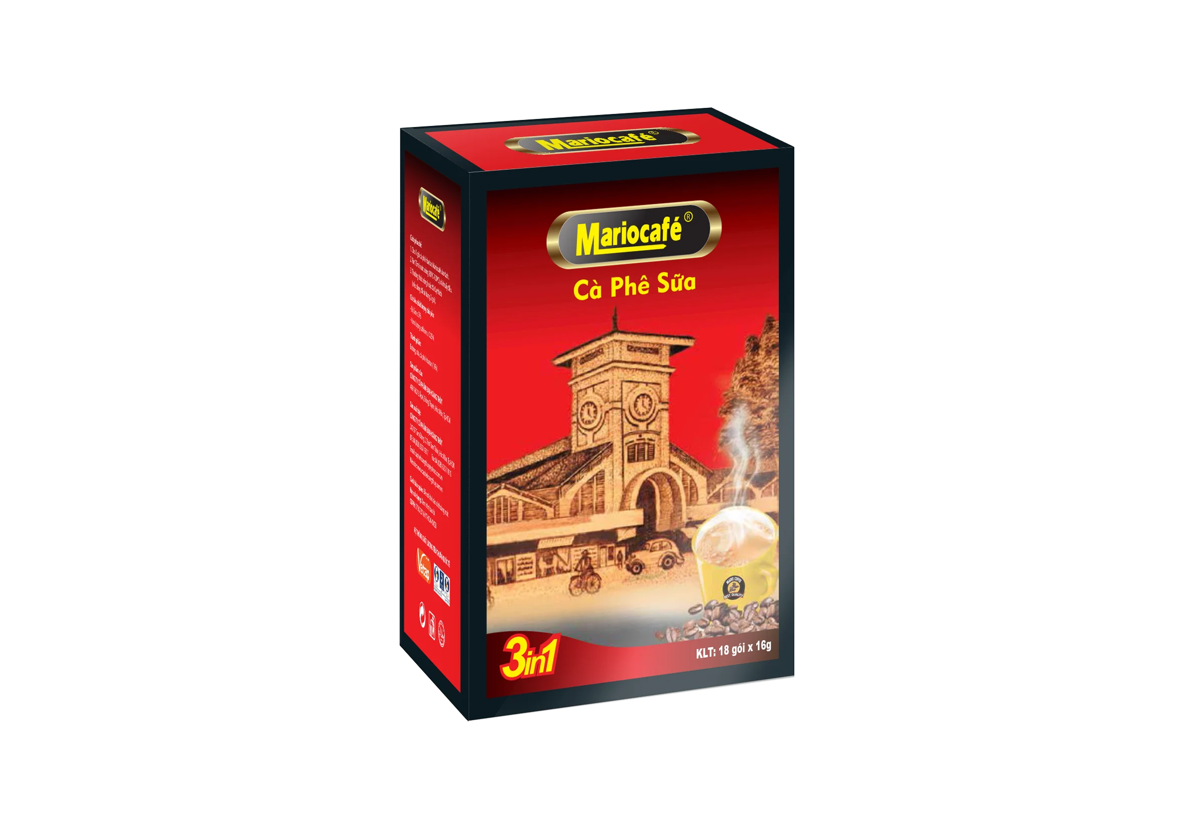 
MARIOCAFE HACCP & ISO 9001:2015 Certificated Vietnamese typical Tasting Instant Coffee 3in1 