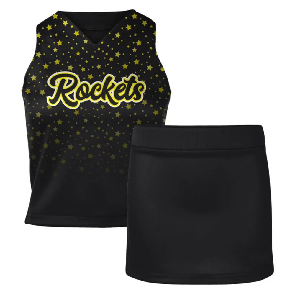 Custom Sublimation Cheer  Girls Outfit Dance Customized   Cheerleading Uniforms