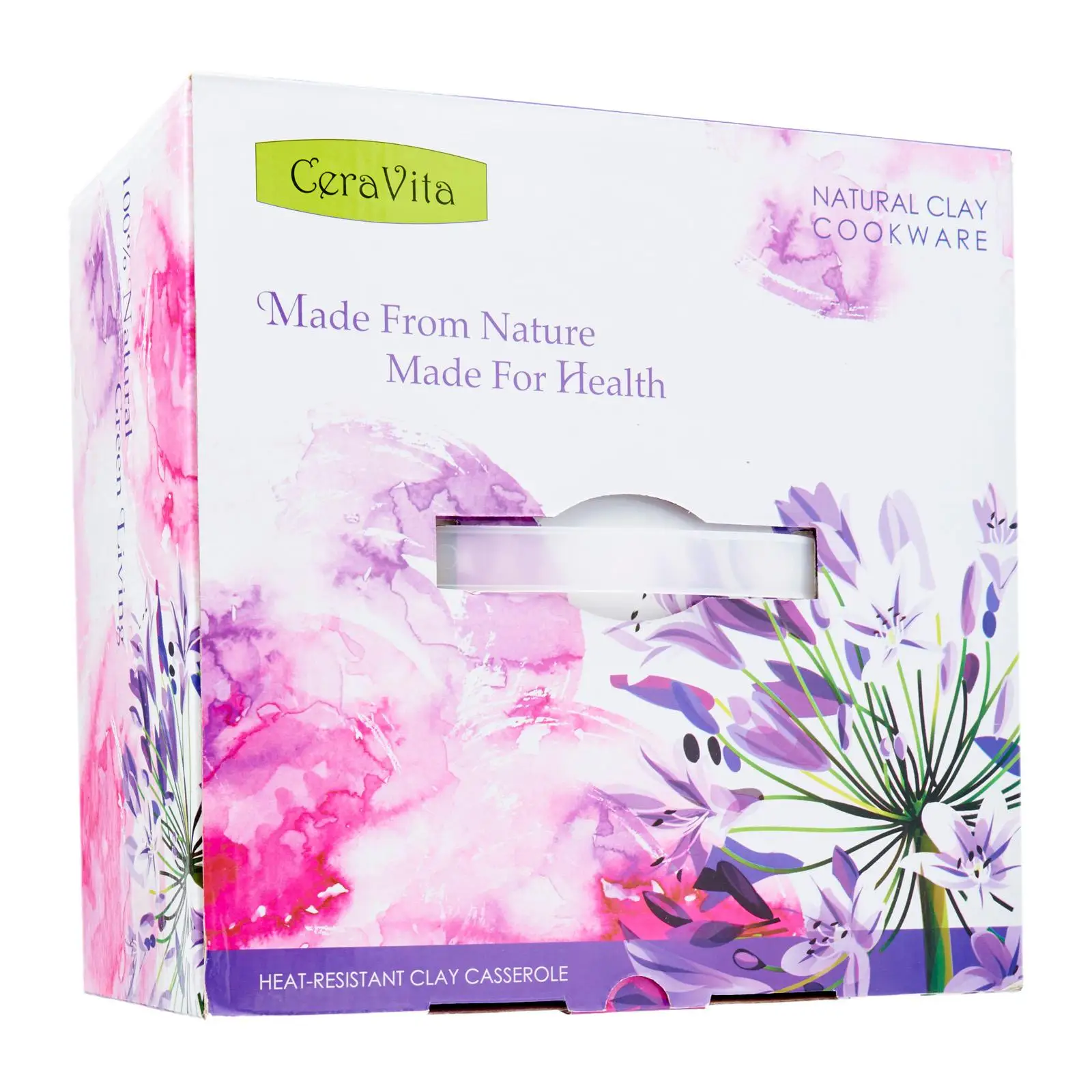 Горячая Распродажа термостойкая светло-голубая/Коричневая керамическая кастрюля л Cera Vita Forest Hills с крышкой кастрюли размер D20xH9.5cm