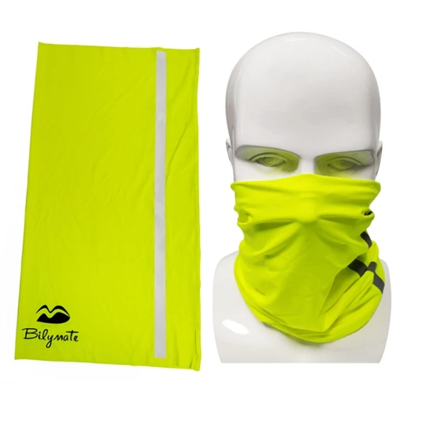 Custom Logo Reflective Neck Gaiter Cover Scarf Bandana
