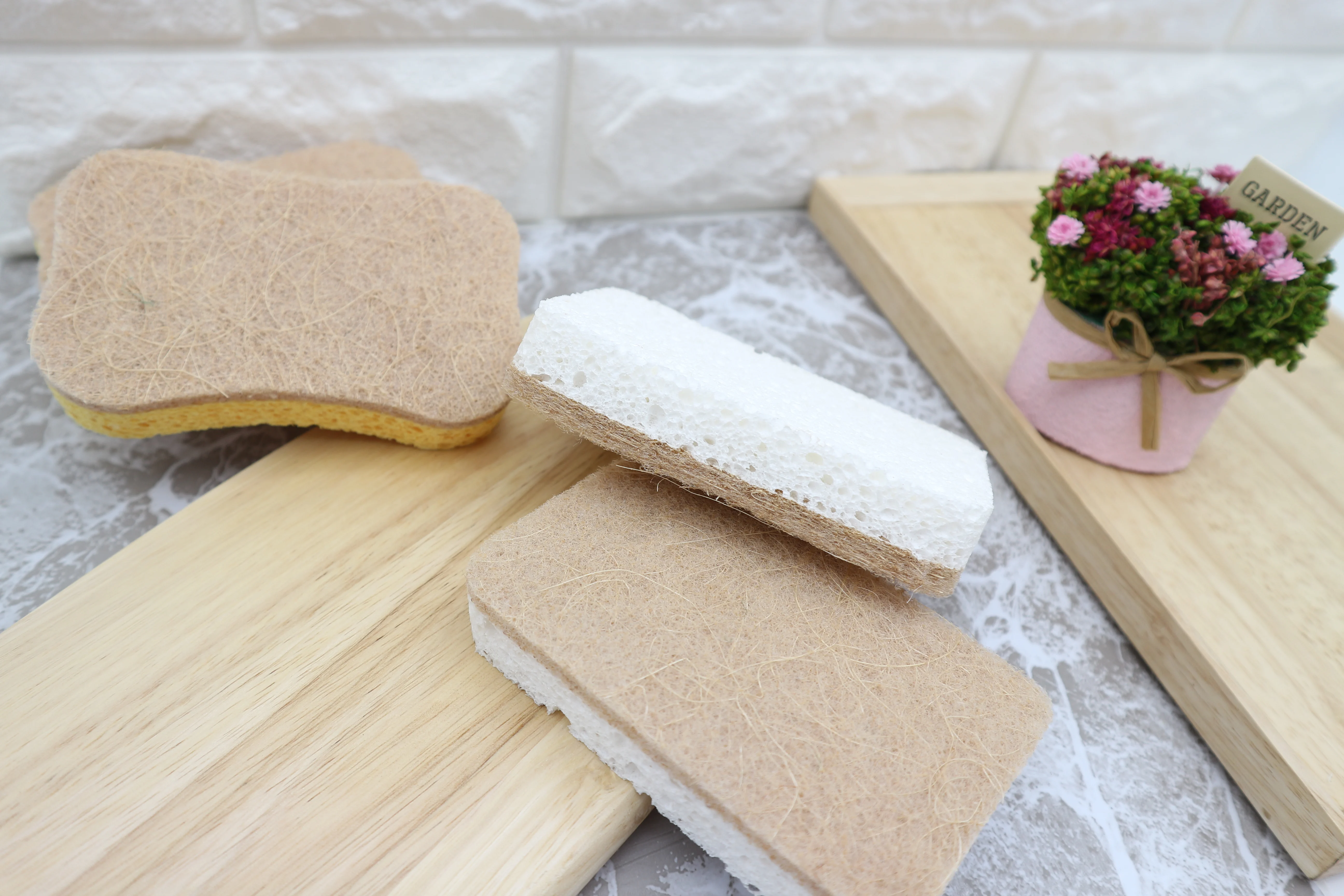 zero waste kitchen  eco friendly kitchen sponge natural with cellulose sponge natural pulp wood pulp sponge