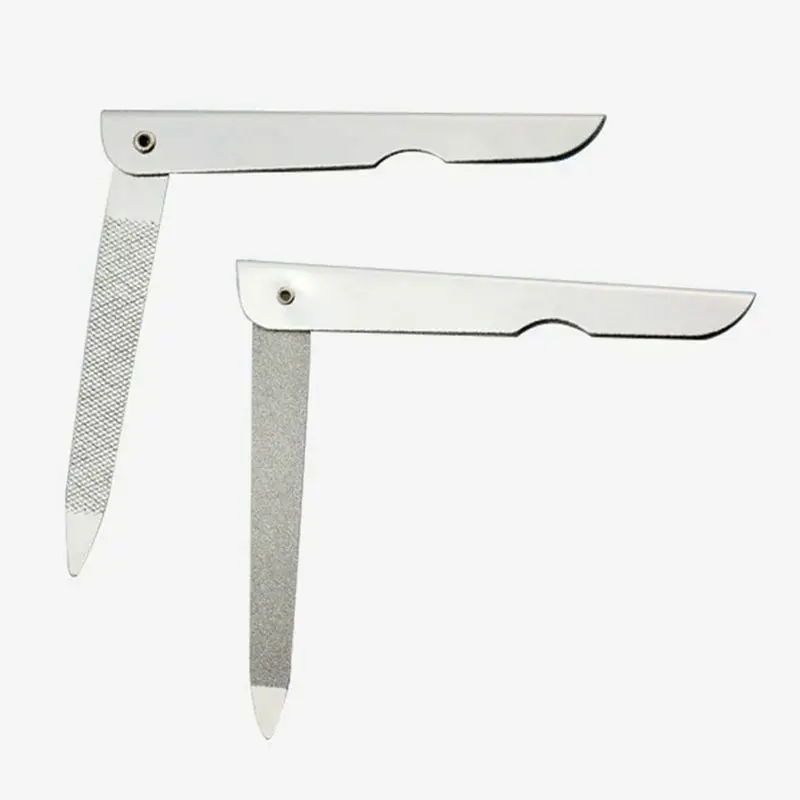 Пилка для ногтей металлическая складная шлифовальная профессиональная нержавеющая сталь инструменты маникюра и педикюра