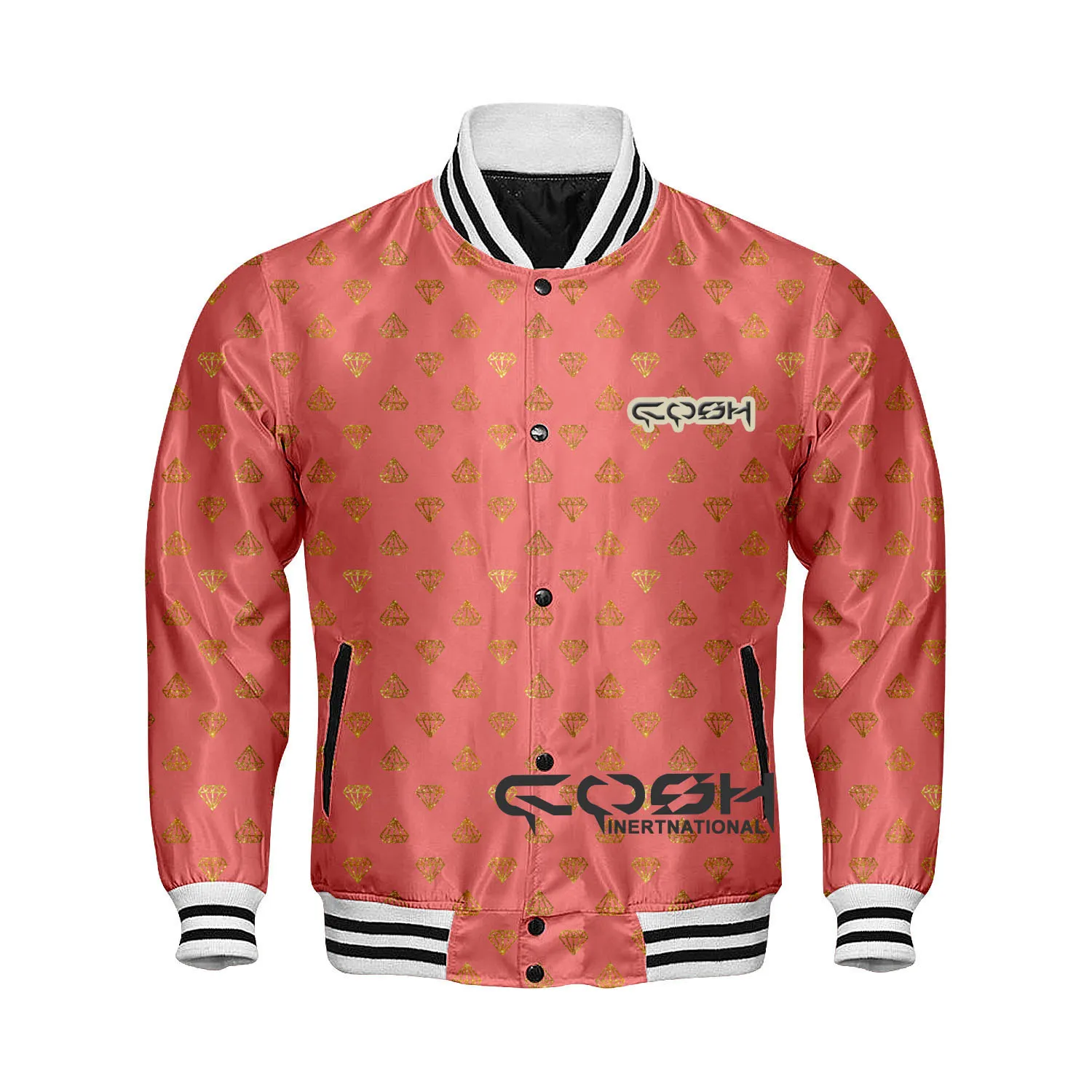 Highquality Sublimation Printed Baseball Jacket Sports And team Wear Windproof Letterman Pullover Jacket Vendor From Pakistan