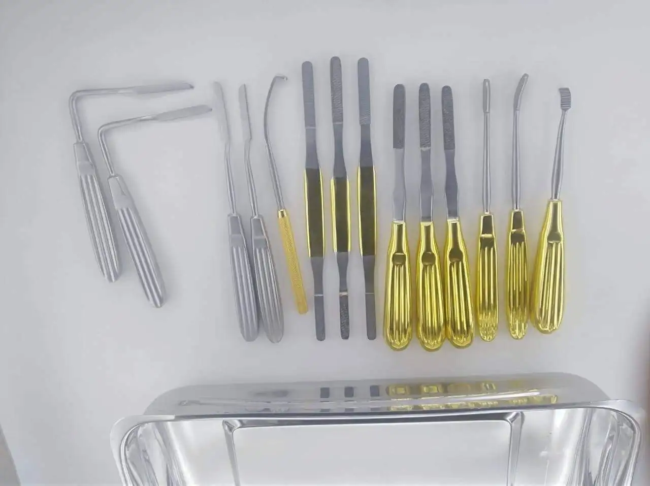 Face Lift Endoscopic Brow Lift Nasal Plastic Surgery Instruments 15 PCS