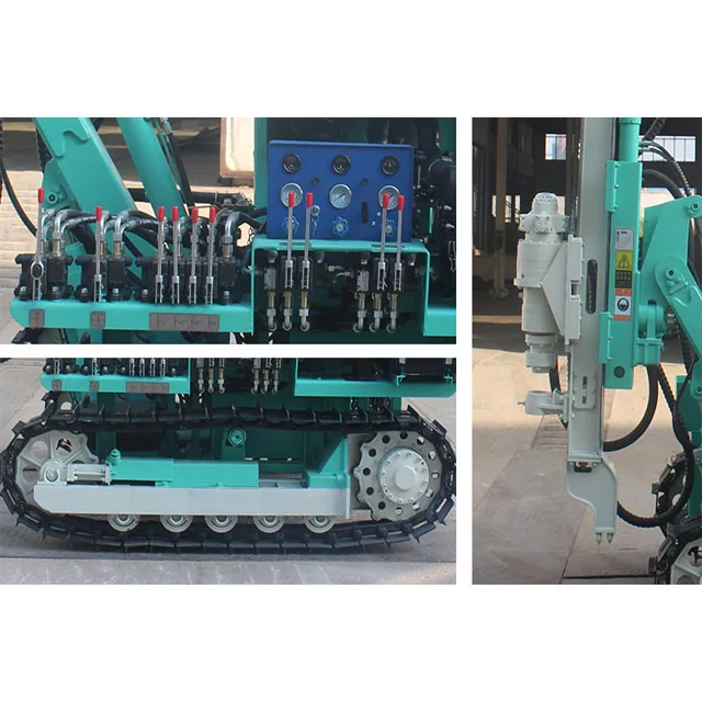 Crawler Hydraulic 30m Surface DTH Hard Rock Blasting Mine Drilling Rig