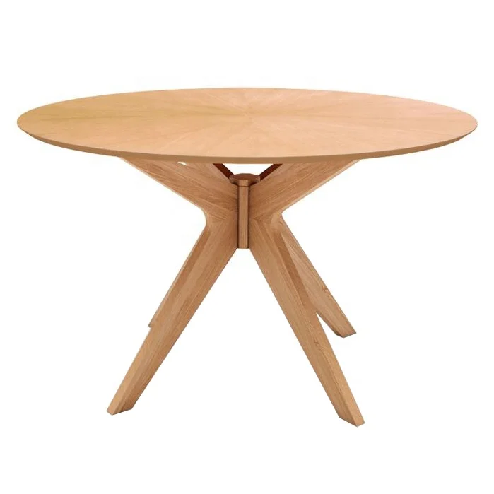 Vietnam Dining Furniture Custom Supplier Modern Appearance Wooden Round Table