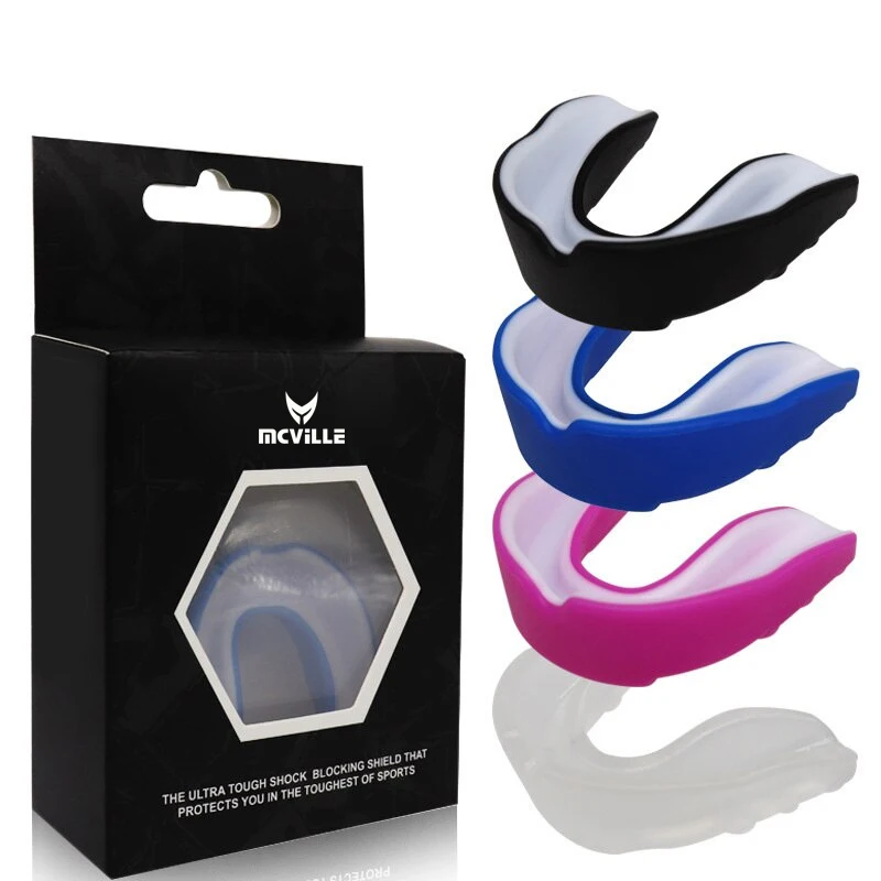 Wholesale Supplies Adults Mouthguard Tooth Brace Protection Basketball Rugby Boxing Karate EVA Boxing Mouthguard MMA Mouth Guard