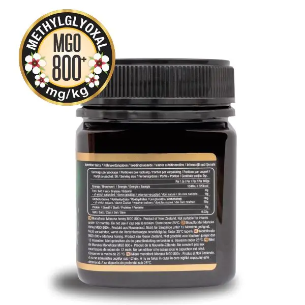 Мед Manuka MGO800, 250 г, банка из Новой Зеландии, мед с высокой мощностью