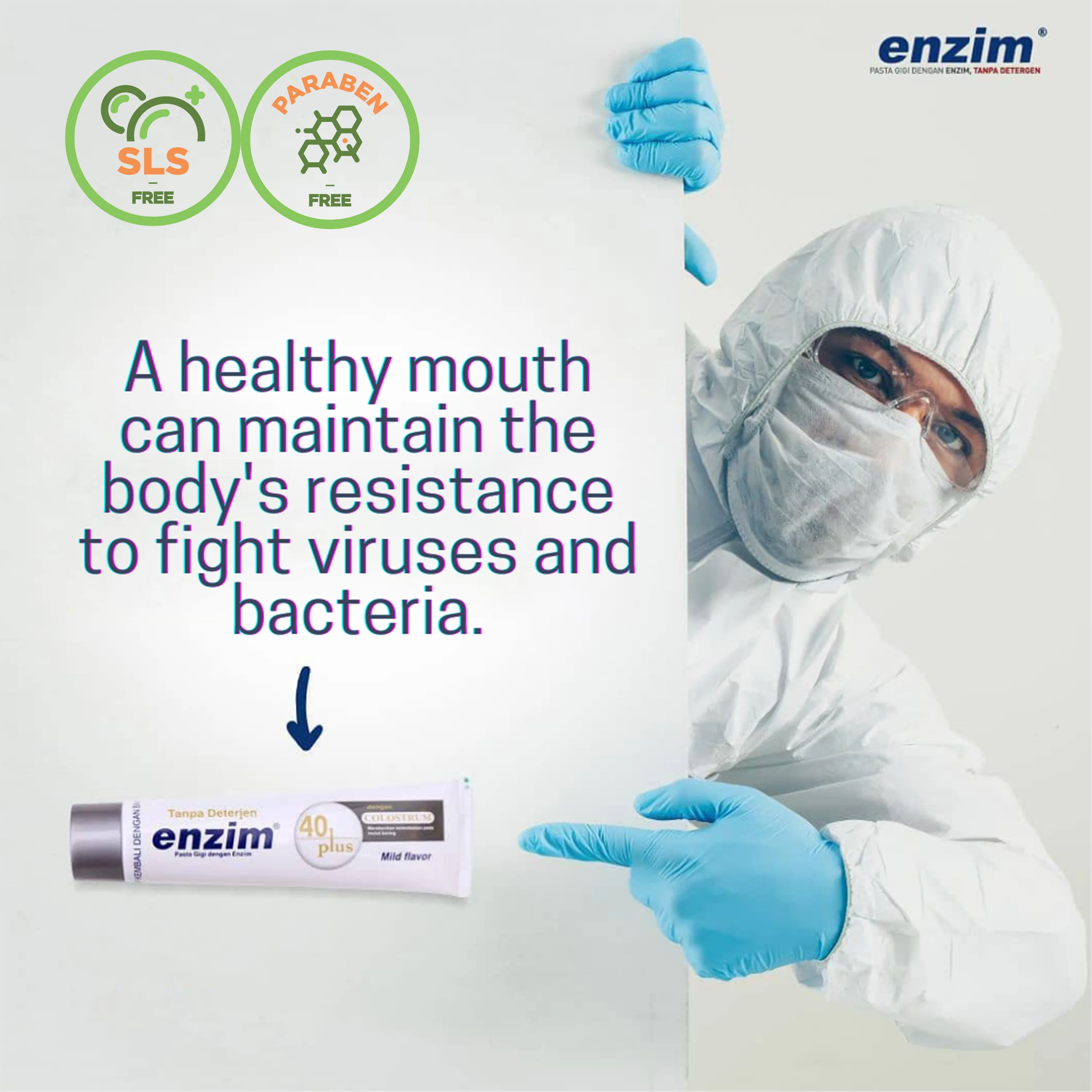  Зубная паста с активными ферментами и без моющего средства колострой для возникновения кариеса специальное развитие пожилых людей