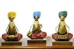 Набор музыкантов из 3 предметов, новинка, Лидер продаж на Amazon, декоративные металлические роскошные настольные украшения для вечеринки, офиса, дома