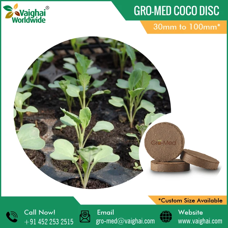 Good Quality Bio Degradable Coir Peat Coco Disc for Planting