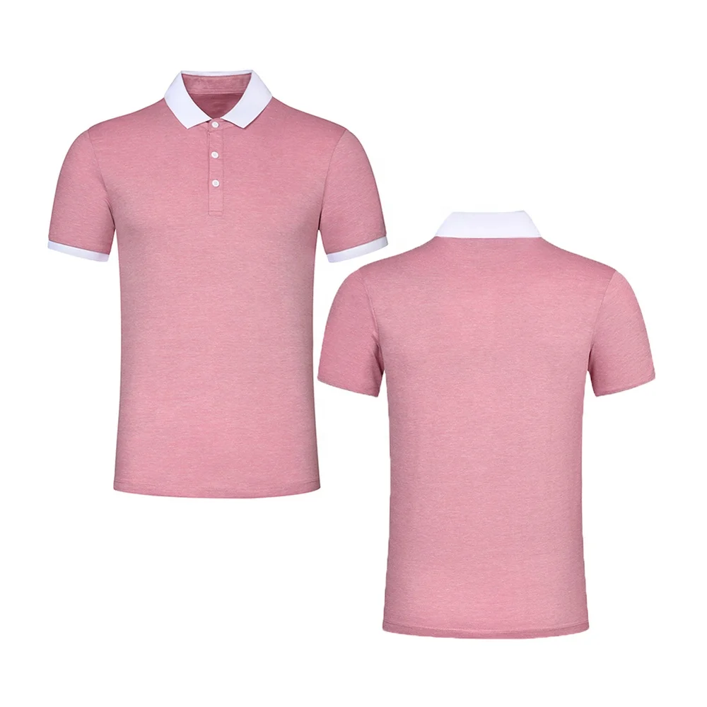 Wholesale Performance Designer Breathable Regular Fit Casual Polo Shirt Ribbed Collar And Cuff Cotton Spandex Polo Shirt Men