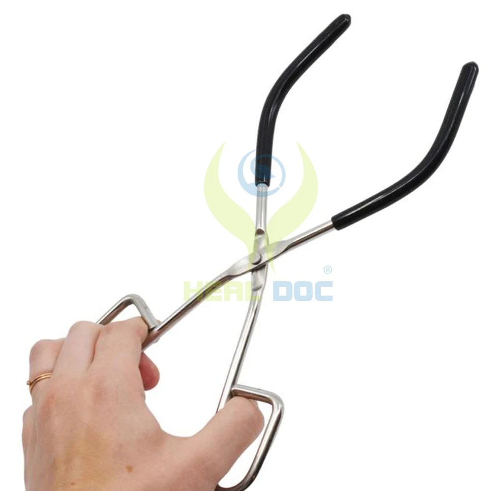 Top Best Private Label Stainless Steel Rubber Coated Ends, Made Of Rust Free Beaker Tongs