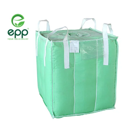 Vietnam wholesale 1 metric ton tubular baffle bag for powder and fertilizer food grade plastic packaging FIBC Q bags