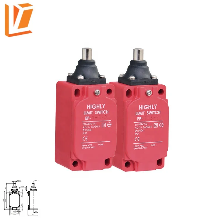 EP-1-1-31 Push plunger type industrial automation motors limit switch