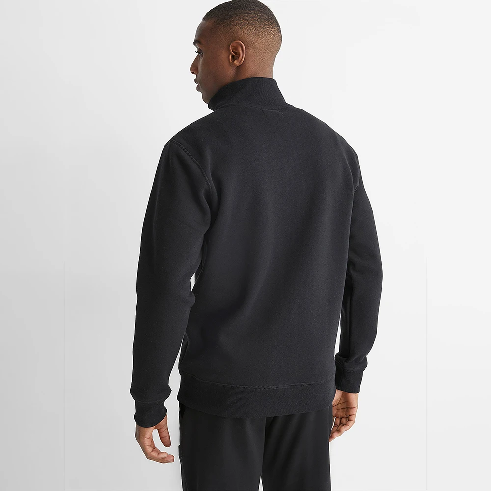 Customized Logo Men Quarter Zip Gym Sports Plain Sweatshirt For Fitness Premium Fleece Heavy GSM Custom Wholesale Sweatshirts