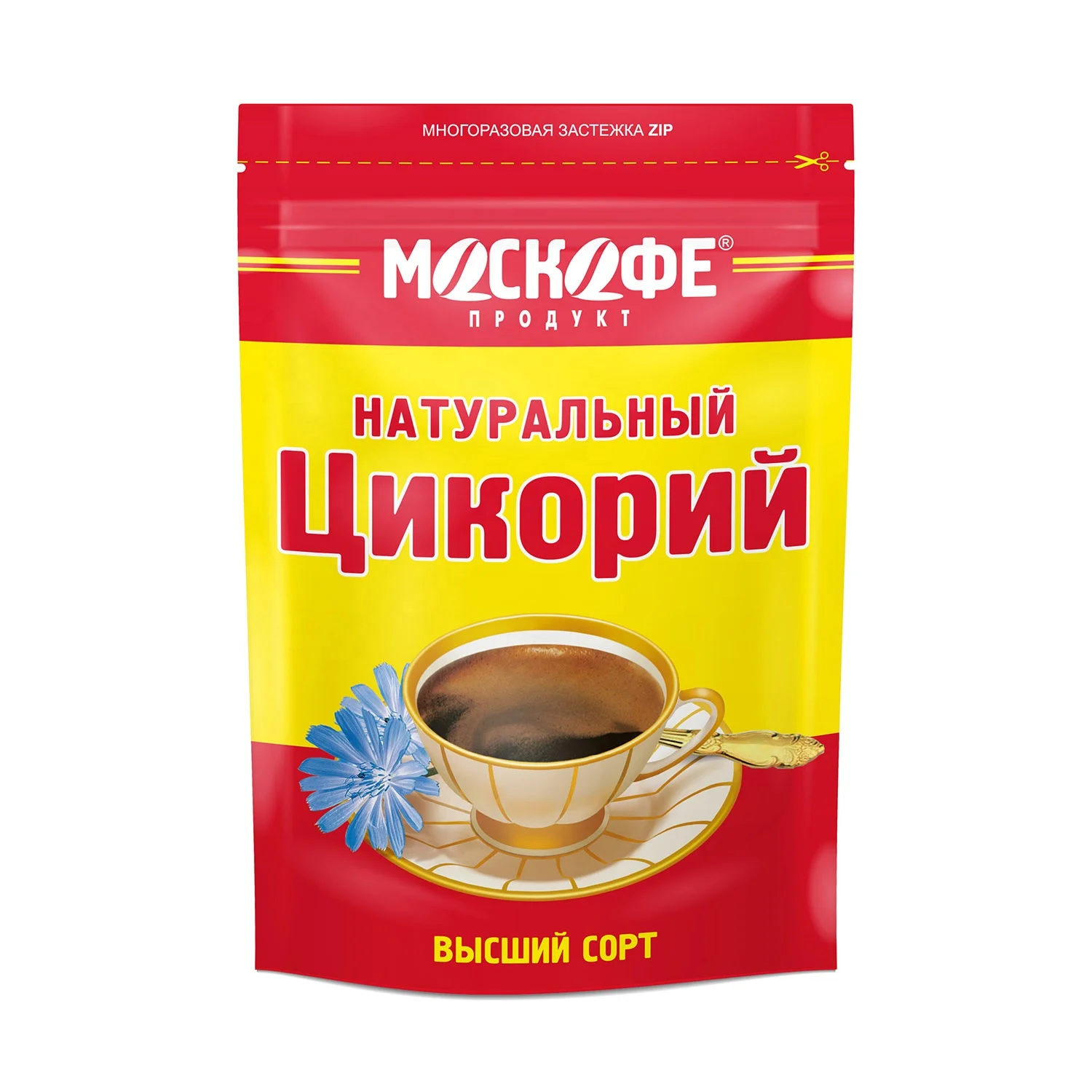 MOSCOFFEE Indian  natural  instant spray dried chicory wholesale price in  100 g. pouch