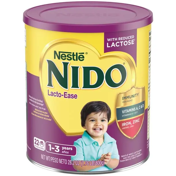 Сухой напиток NIDO Fortificada смешанный сухое молоко с витаминами и минералами емкость 56 4 унции (3 52 фунта) 3