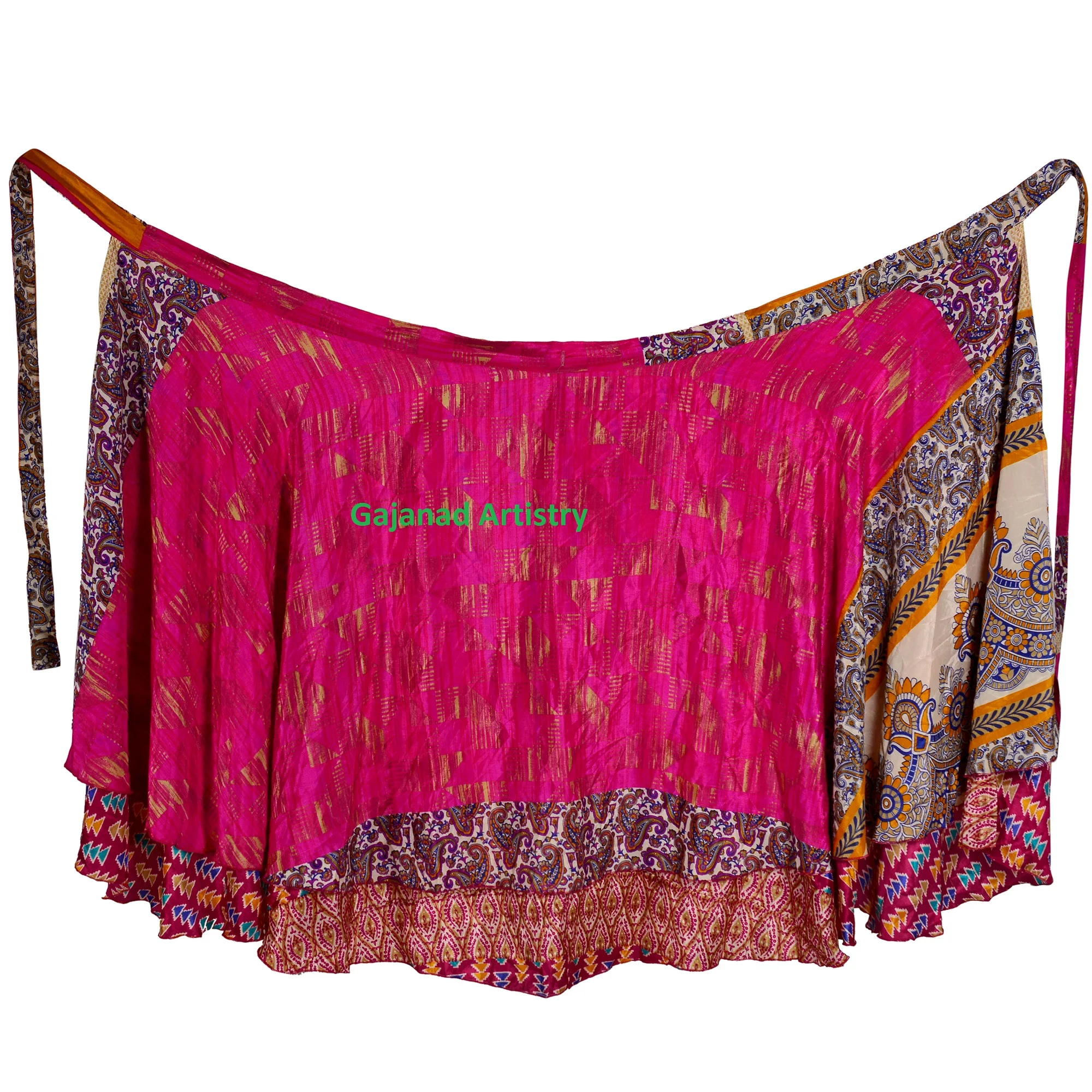 Vintage silk reversible long skirt Vintage  Silk Long  wrap around long  Silk sari long wrap skirt reversible women dress