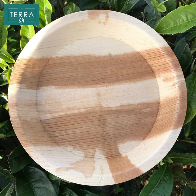 Home Garden Vietnam Tabletop Kitchen 12 cm x 4 cm Disposable Tableware Areca leaf Round Food Bowl 12 With None Accessories