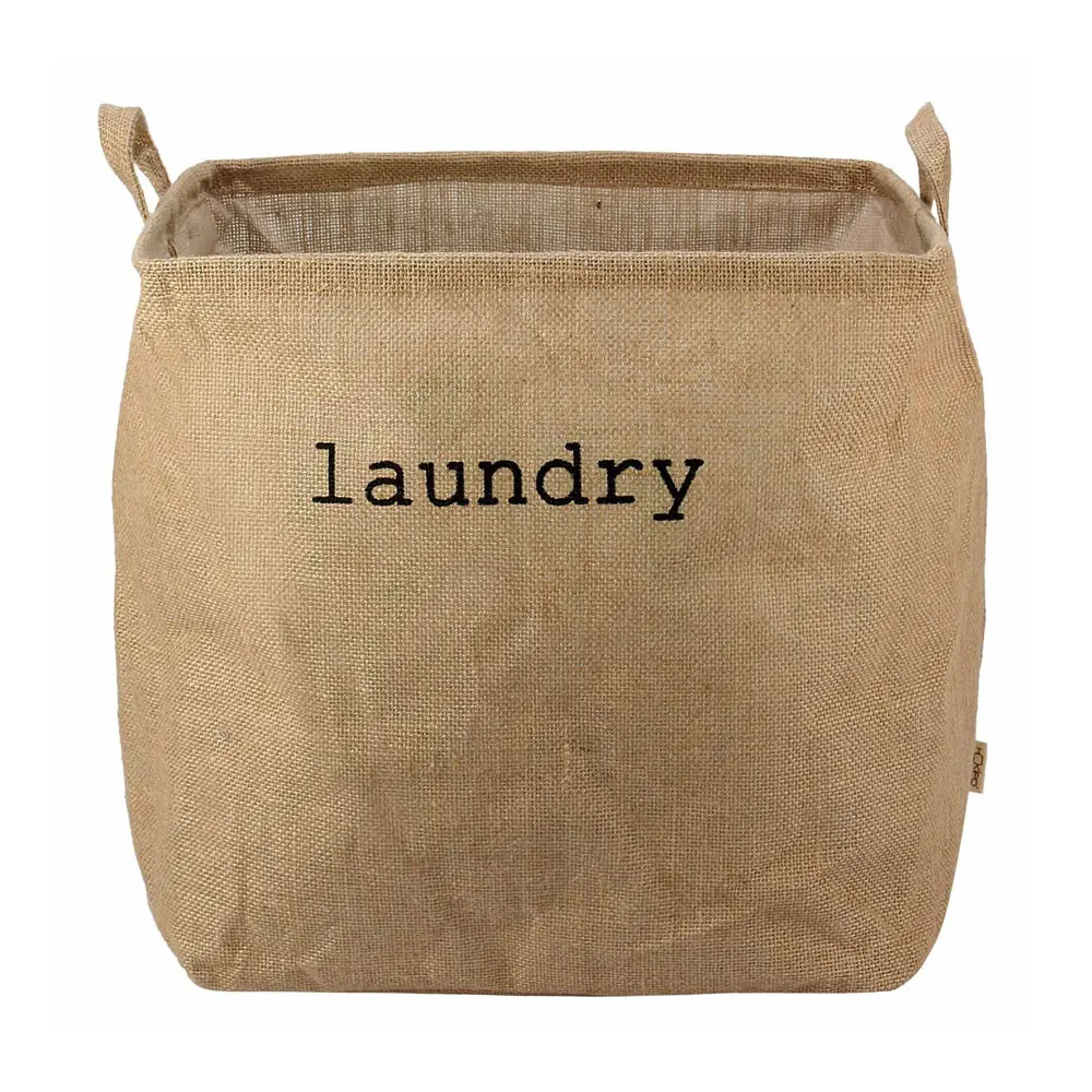 Best Price Jute Laundry Bags Re-Usable Water Resistant Personalized For Spa and Hotels Jute Products Jute Tote Bag Large Laundry