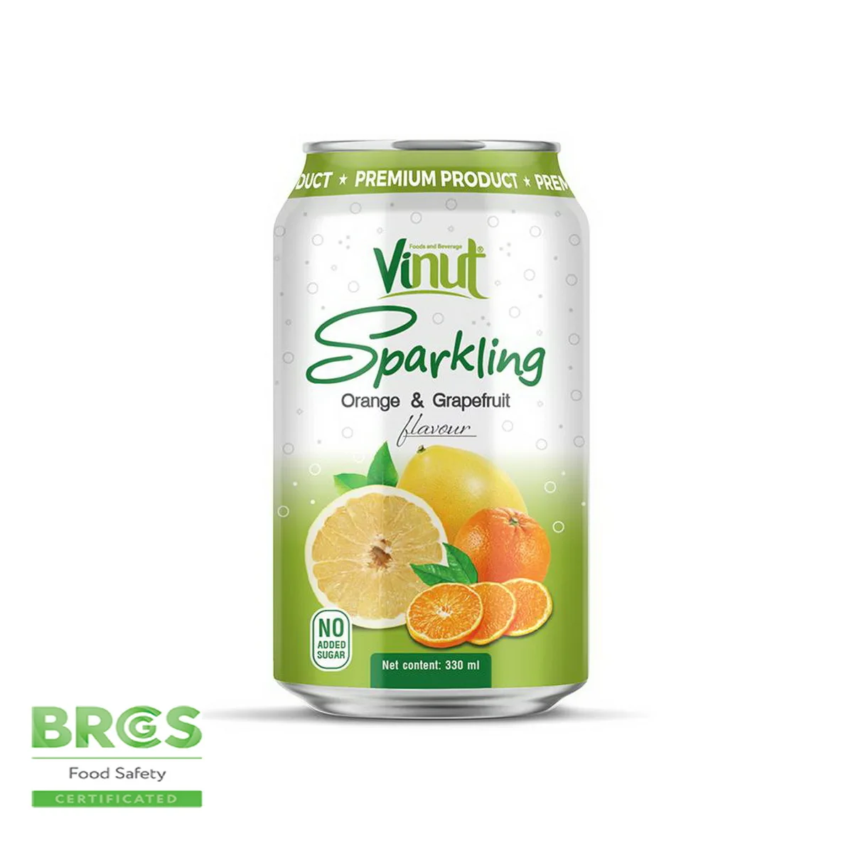 330ml VINUT Sparkling Orange Grapefruit No Added Sugar