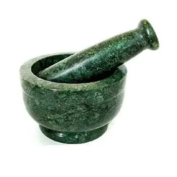 Best Personalized Classic Elegant Ceramic Handmade Natural Green Marble Mortar and Pestle Set at best wholesale price