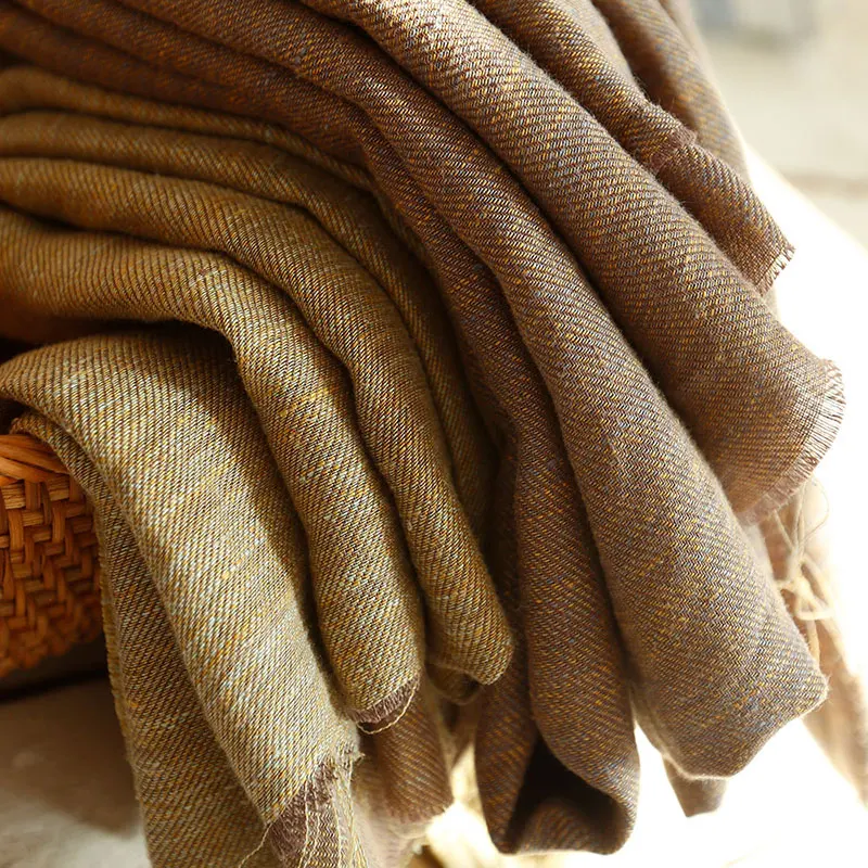 Оптовая продажа, тканая натуральная Органическая 100% конопляная ткань, одежда, постельное белье