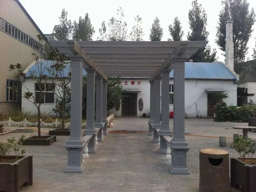 plastic precast concrete cement ornamental garden  pergola set moulding mold for outdoor garden and villa