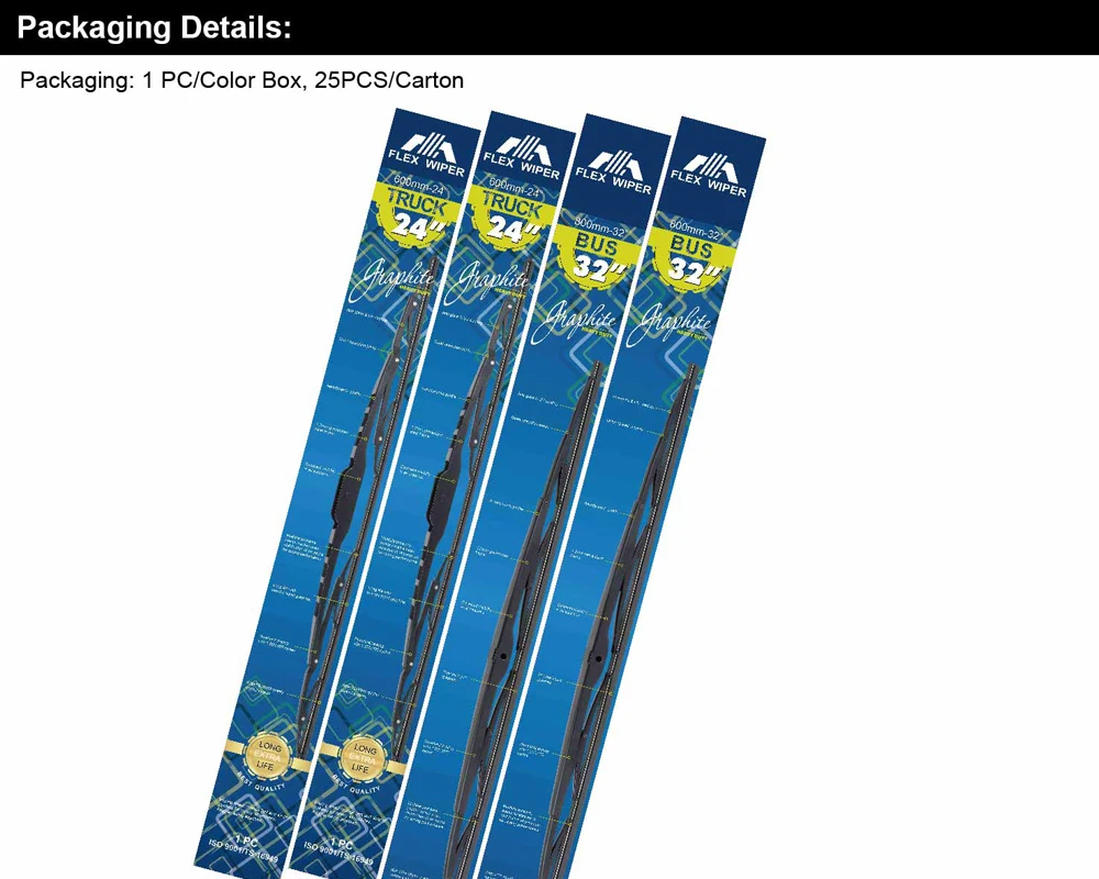 Japanese Type Windshield High & Low Spoiler Hybrid Wiper Blade