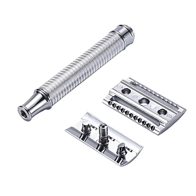 Stainless Steel Double Edge Razor Shaving For Metal Men  Classic Manual Razors Dual Edge Shaver