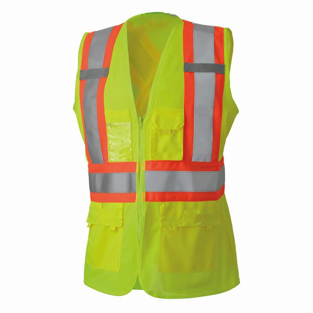 
 Дышащая рабочая одежда с несколькими карманами, светоотражающий защитный жилет Hi Viz  