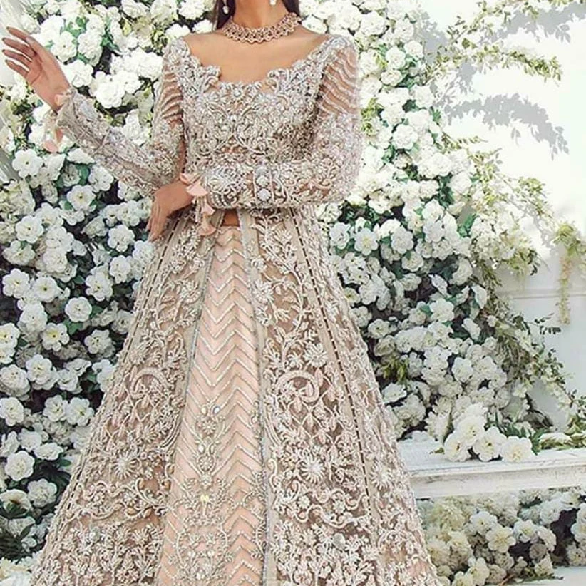 Новинка-модная куртка в пол с свадебным платьем lehenda с украшенными кристаллами стеклянными бусинами для свадьбы = 2021