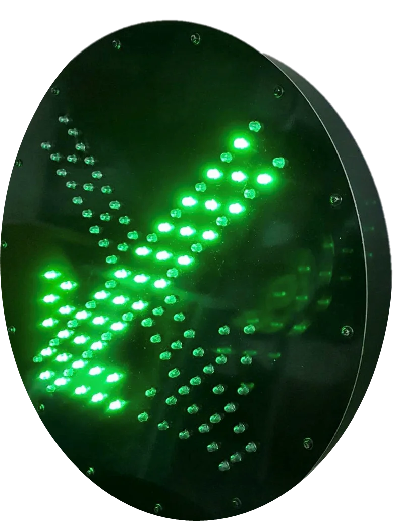 
Solar 220VAC Green Arrow and Red Cross 