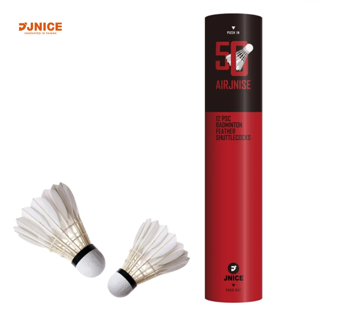 JNICE chart durability feather shuttlecock
