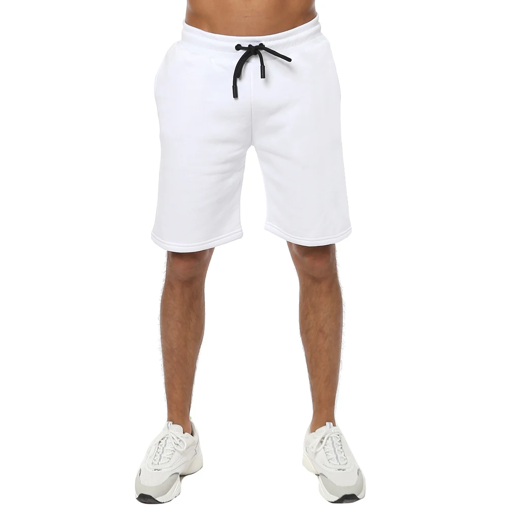 MENS CASUAL LOUNGE WEAR ESSENTIAL SWEAT SHORTS LONG DRAWSTRING SOFT COTTON PLAIN FLEECE SHORTS