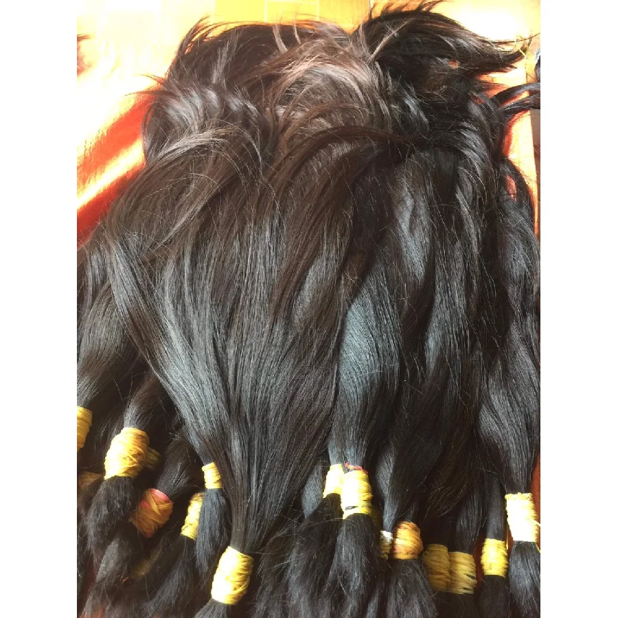 High Quality Vietnamese 100g Regular Wave  Machine Double Weft None Chemical Processing Virgin Black Hair