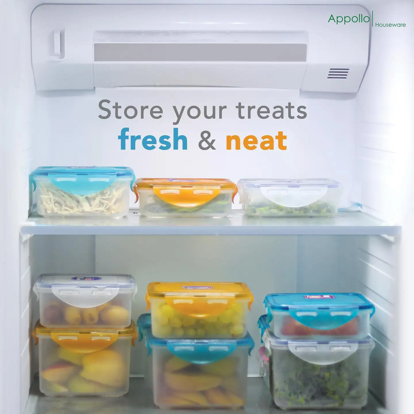 Right Lock Food Keeper Medium (600ml) Premium Quality Storage Box Air-Lock Technology Store food items Durable food container