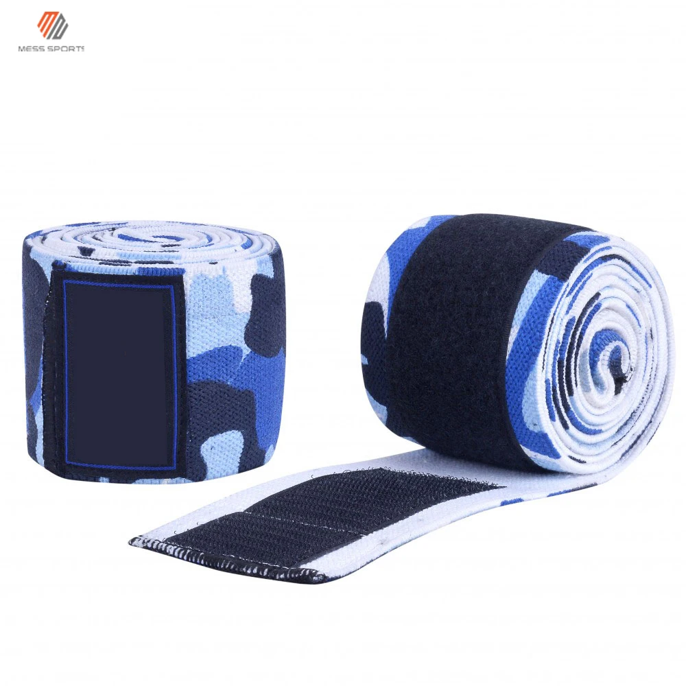 Manufacture Top New Weight Lifting Knee Wraps Neoprene Thick Compression Knee Wraps Support Weightlifting Knee Wraps