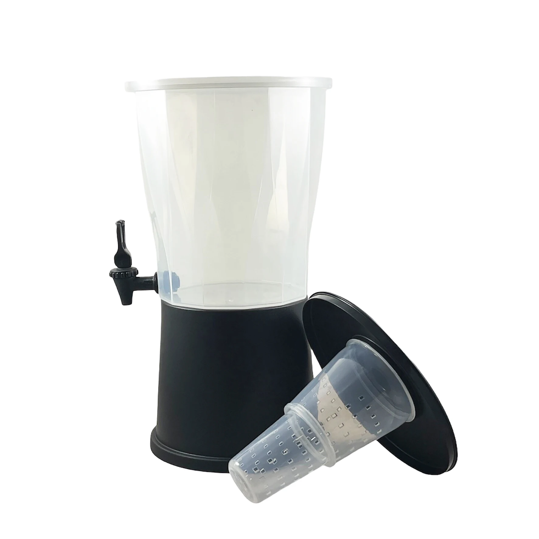 LARGE BEVERAGE DISPENSER WITH INFUSER TUBE, NSF LISTED, FOR RESTAURANT USE COLD DRINK DISPENSER, 3 GALLON