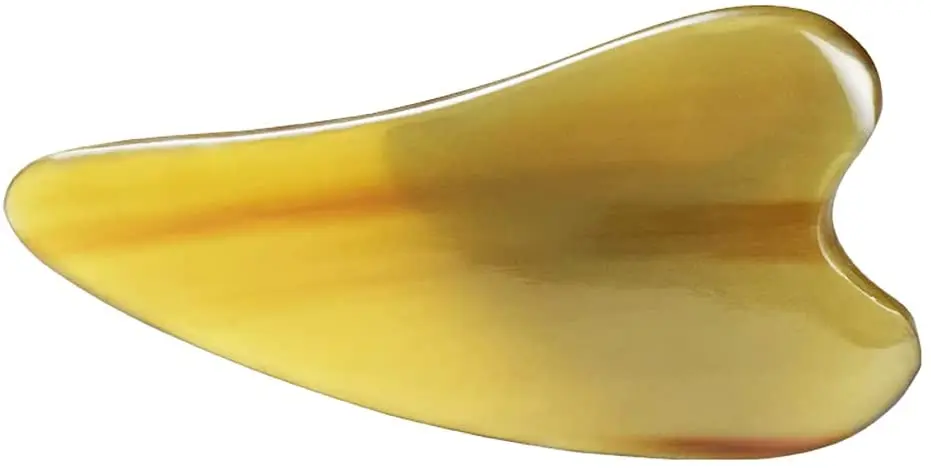 Buffalo Horn Plate Gua Sha Scraping Massage Tool Therapy Massage Stones Anti Aging Anti Wrinkle for Women By United Trade World